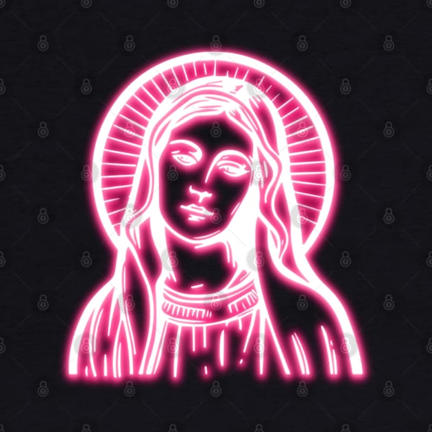 Pink Neon Virgin Mary by la chataigne qui vole ⭐⭐⭐⭐⭐